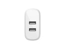 BELKIN WCE001dq1MWH White BOOST CHARGE Dual USB-A Wall Charger 24W + USB-A to