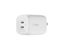 Belkin  BoostCharge Pro Dual USB-C GaN Wall Charger with PPS 65W WCH013DQWH