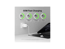 Belkin Dual USB-C GaN Wall Charger with PPS 65W + USB-C to USB-C Cable, White