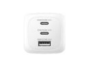 Belkin 100W GaN 3-Port USB Wall Charger - 1xUSB-A, 2xUSB-C - Foldable Prongs -