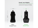 PureGear 40W Dual Port USB-C Car Charger, Black | 65182FF