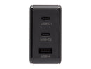 Rosewill 63W Three-Port GaN Wall Charger with 2 USB-C Ports and 1 USB-A Port, Up