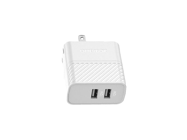 OtterBox 78-52690 Cloud Dream White USB-A Dual Port Wall Charger, 24W Combined