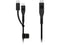 Mophie PRO Cable - Micro USB 2.0 USB-C to USB-C cable, Black, 6.56 ft. (2m)