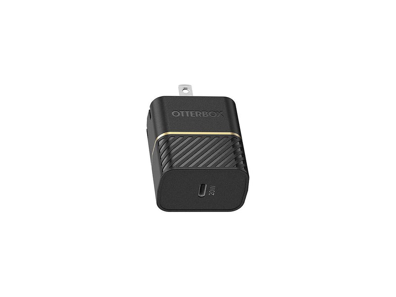 OtterBox Fast Charge, USB-C to USB-C cable and Wall Charger, 20W, Black