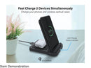 Rosewill Dual Wireless Fast Charging Stand for Smartphone and Wireless Earbuds