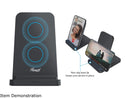 Rosewill Dual Wireless Fast Charging Stand for Smartphone and Wireless Earbuds