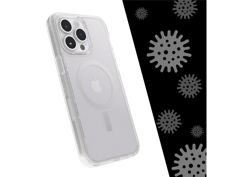 OtterBox Symmetry Series+ Clear Antimicrobial iPhone 14 Pro Max Case for MagSafe