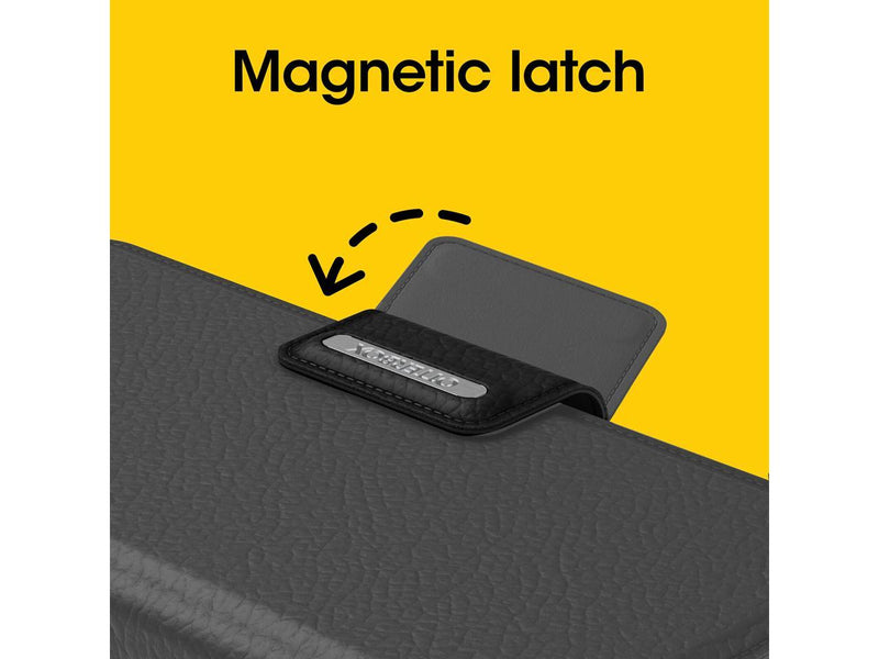 OtterBox Strada Series Black iPhone 14 Plus Case Wallet Cover with Clip Magnet