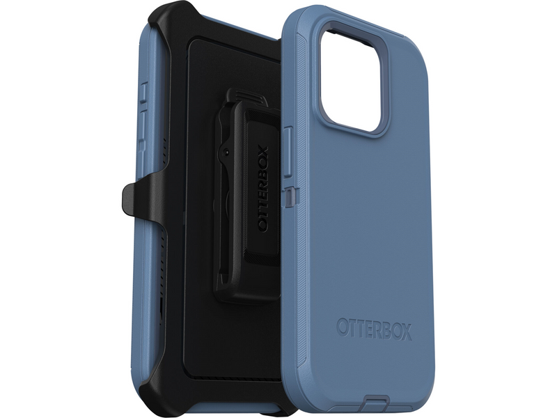 OtterBox Defender Series Baby Blue Jeans (Blue) iPhone 15 Pro Case  77-92538