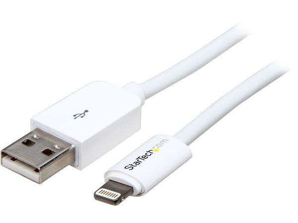 StarTech.com USBLT3MW White 3m (10ft) Long White Apple 8-pin Lightning Connector