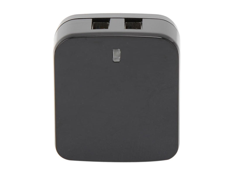 StarTech.com USB2PACBK Black Dual-port USB Wall Charger - International Travel -