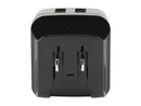 StarTech.com USB2PACBK Black Dual-port USB Wall Charger - International Travel -