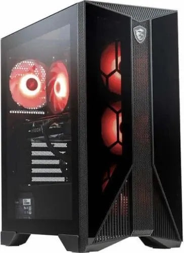 MSI Aegis ZS Desktop, AMD Ryzen 7 5700G, 16GB RAM, 500GB SSD, RX 6600 - Black Like New