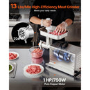 VEVOR MEAT GRINDER, 13 LBS/MIN CAPACITY ELECTRIC MEAT GRINDERS - SILVER - Like New