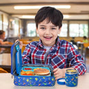 Charcy Bento Lunch Box for Kids With 8oz Soup Thermo Leak-proof Lunch - Dino D - Like New