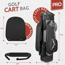 UNIHIMAL 14-WAY GOLF CART BAG PRO WITH FULL LENGTH DIVIDER TOP - GRAY - Like New