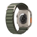 Apple Watch Ultra GPS+Cellular 49mm Titanium Case/Green Alpine Loop Medium - Like New