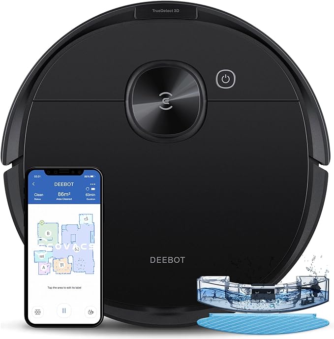 ECOVACS Deebot N8 Pro Robot Vacuum and Mop, Multi-Floor Mapping - Scratch & Dent