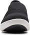CLARKS WOMEN'S ADELLA STEP SNEAKER - SIZE: WOMEN 8.5 WIDE - BLACK (Black Knit) - Like New