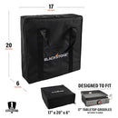 BLACKSTONE 17" GRIDDLE COVER & CARRY BAG SUPER DUTY FLAT TOP GAS GRILL COVER - Like New