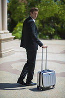 ROCKLAND REVOLUTION HARDSIDE ROLLING COMPUTER CASE CARRY-ON 17" BF29 - BLUE - Like New