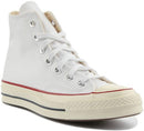 CONVERSE MEN'S TAYLOR CHUCK 70 HI, SIZE MEN'S 5 WOMEN'S 7, WHITE/GARNET/EGRET - Like New