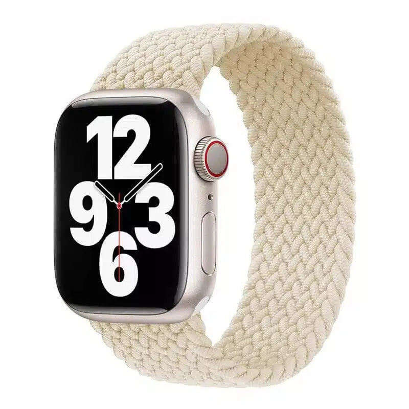APPLE WATCH BRAIDED SOLO LOOP 45MM MN273AM/A - STARLIGHT - SIZE 11 - Like New