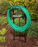 LIBERTY GARDEN PRODUCTS GARDEN 119 DECORATIVE GARDEN BLACK HOSE STAND - BLACK - Like New