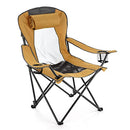 ARROWHEAD OUTDOOR PORTABLE FOLDING HYBRID 2-IN1 CAMPING CHAIR, KKS0290U - TAN Like New