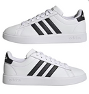 ADIDAS GRAND COURT 2.0 WOMENS SNEAKERS - SIZE: WOMEN 7.5 - WHITE/BLACK - Like New