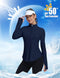 GGVO Women's Golf V Neck Long Sleeve Workout Top UPF 50+ Sun Protection M - Like New
