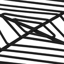 Koyal Wholesale Round 14.5" Black Modern Metal Wire charger Plates Set of 4 - Brand New