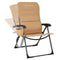KINGCAMP RECLINING CAMPING FOLDING CHAIR PADDED LUMBAR SUPPORT - CA-1KHAKI - Brand New
