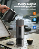 COTGCO PORTABLE ESPRESSO COFFEE MAKER TRAVEL COFFEE MAKER PCM120 - GUNMETAL - Like New