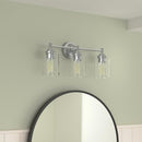 OUVR 3 Light Bathroom Light Fixtures KW-7225-3, Brushed Nickel Vanity Light - Brand New