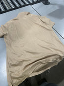 DEVON AND JONES LADIES SHORT SLEEVE SHIRT - SIZE: WOMEN L - TAN - Like New