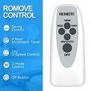 Simple Deluxe 16'' Wall Mount Fan with Remote Control 3 Speed Timer B07D7HTGZV - Brand New