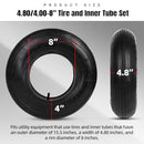 AR-PRO 4.80/4.00-8" Tire and Inner Tube Set - Universal Replacement Tires - Brand New