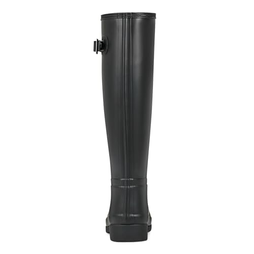 HUNTER WOMEN'S REFINED TALL RUBBER RAIN BOOT SIZE WOMEN 6 BLACK - Like New