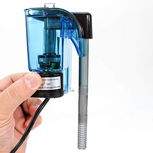 PENN-PLAX CASCADE 20 POWER FILTER, MINI HANG-ON, CPF6, MODEL: CPF6 - BLACK/BLUE - Like New