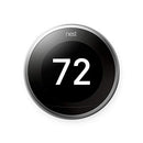 Google Nest Learning Thermostat 3rd Gen Pro Version Works With Alexa - Brand New