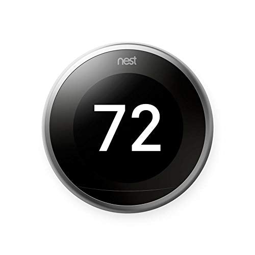Google Nest Learning Thermostat 3rd Gen Pro Version Works With Alexa - Brand New