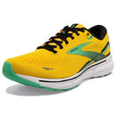 BROOKS MEN'S GHOST 15 NEUTRAL RUNNING SHOE SIZE 10 LEMON CHROME BLACK SEDONA - Like New