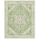 MARSAIL 8X10 MACHINE WASHABLE AREA RUG, SOFT & SLIP-RESISTANT - GREEN - Like New