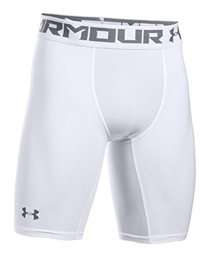 1289568 Under Armour Men's HeatGear Armou 2.0 9-inch Compression White S - Brand New