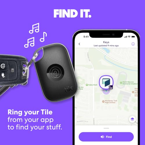 TILE BY LIFE360 PRO TRACKER KEY FINDER ITEM LOCATOR ANDROID/APPLE 2 PACK - BLACK - Like New