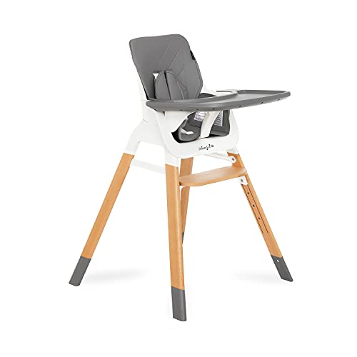 Dream On Me 252-LG Nibble Wooden Compact High Chair - Light - Scratch & Dent