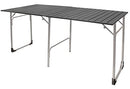 GCI OUTDOOR SLIM-FOLD TABLE REGULAR PORTABLE TABLE WITH ALUMINUM TOP - SILVER - Brand New