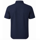 JAMES TAILOR SHORT SLEEVE DRESS SHIRT - SIZE: MEN 2XL - NAVY - Brand New